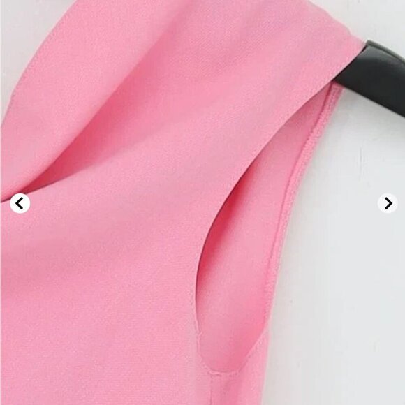 ZARA Soft Pink Asymmetrical Top Size MEDIUM NEW WITH TAG! - Picture 3 of 6